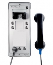 Depaepe SECURPHONE SIP sans clavier Urgence 4BT Alu/Rge