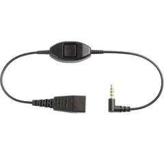 JABRA Cordon QD Cord avec PTT 2,5mm, vue de face