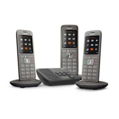 Gigaset CL660A Trio Noir avec Répondeur - Téléphone sans fil Gigaset