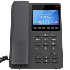 GHP631W Grandstream – Téléphone IP hôtelier compact noir avec Wi-Fi 6