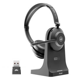 Casque Axtel One BT avec dongle USB-A et socle de charge