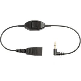 JABRA Cordon QD Cord avec PTT 2,5mm, vue de face
