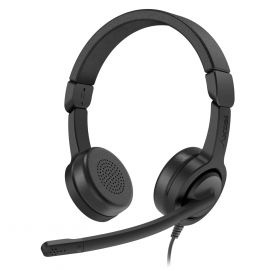 Casque Axtel Voice 40 Duo avec micro antibruit - Vue trois-quarts
