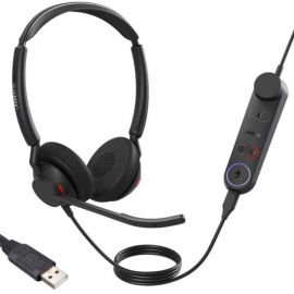Casque Jabra Engage 50 II Duo avec contrôleur USB, idéal pour les professionnels