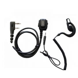 Micro-oreillette ergonomique Kenwood 2 pins avec crochet