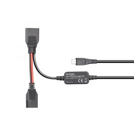 Midland AL-Dual 48 – Réducteur de tension 12V/5V Micro USB – C1403