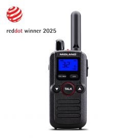 Midland BR180 – Talkie-walkie professionnel PMR446 compact et léger, idéal pour le retail et la restauration