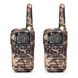 Midland XT30 Mimetic – Pack double PMR446 rechargeable USB, portée 6 km
