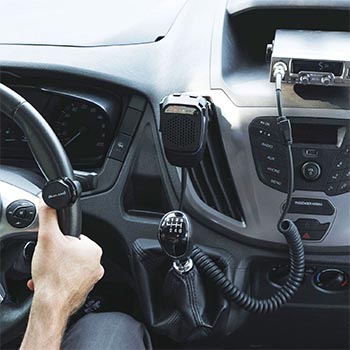 CB Hands Free Kit Microphone Midland C1283.04 version Dual Mike 4 Pin