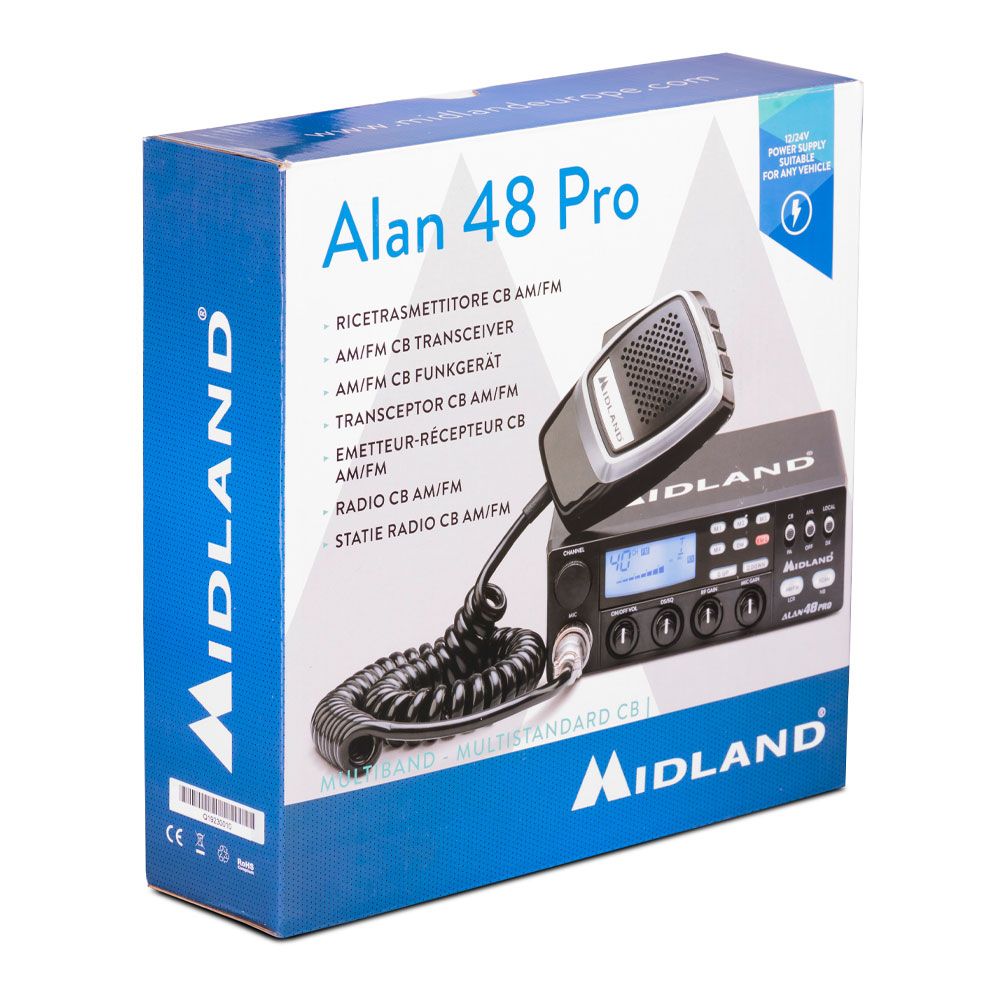 Midland Alan 48 Pro radio CB haut de gamme pour camion et véhicule
