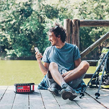 Midland ER300 radio d'urgence solaire et dynamo avec lampe LED Cree