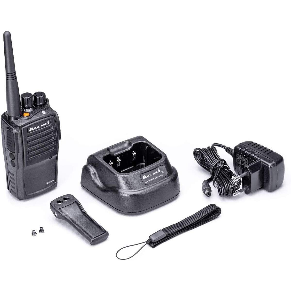 Talkie Midland G18 Pro NC avec écran LCD et batterie lithium